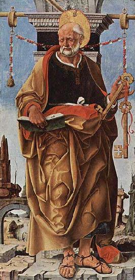 Francesco del Cossa Griffoni-Altar, ursprl. Griffonikapelle in der San Petronio in Bologna, linker Flugel Spain oil painting art